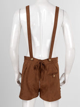 Load image into Gallery viewer, Men&#39;s Oktoberfest Costume Bavarian Dress Up Adult Role Play German Festival Beer Party Suspenders Shorts for Halloween Cosplay