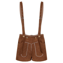 Load image into Gallery viewer, Men&#39;s Oktoberfest Costume Bavarian Dress Up Adult Role Play German Festival Beer Party Suspenders Shorts for Halloween Cosplay