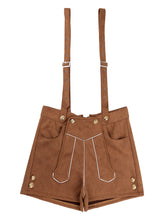 Load image into Gallery viewer, Men&#39;s Oktoberfest Costume Bavarian Dress Up Adult Role Play German Festival Beer Party Suspenders Shorts for Halloween Cosplay