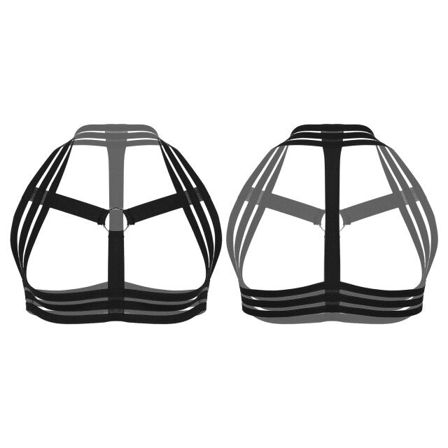Mens Erotic Vest Tops Tank Body Shoulder Chest Elastic Strap O Ring Front Harness Belt For Role Play Party Club Pole Dancing