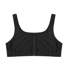 Load image into Gallery viewer, Mens Front Zipper Sports Cropped Crop Top Sexy Skinny Waistcoat U Neck Sleeveless Tank Tops Workout Gym Fitness Exercise Outfits