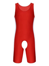 Load image into Gallery viewer, Mens Gay Male Catsuit Sexy Bodysuit Crotchless Open Butt Sissy Cut Out Teddies Body Stocking Nightwear Clubwear Costumes