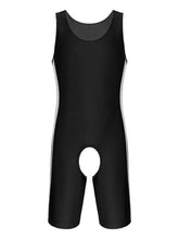 Load image into Gallery viewer, Mens Gay Male Catsuit Sexy Bodysuit Crotchless Open Butt Sissy Cut Out Teddies Body Stocking Nightwear Clubwear Costumes