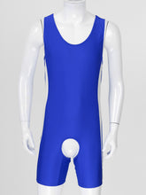 Load image into Gallery viewer, Mens Gay Male Catsuit Sexy Bodysuit Crotchless Open Butt Sissy Cut Out Teddies Body Stocking Nightwear Clubwear Costumes