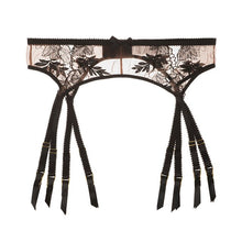 Load image into Gallery viewer, Mesh Garter Belt Sexy Lace Suspender Belt with 8 Straps Metal Clip for Women's Stockings Lingerie