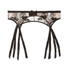 Load image into Gallery viewer, Mesh Garter Belt Sexy Lace Suspender Belt with 8 Straps Metal Clip for Women's Stockings Lingerie
