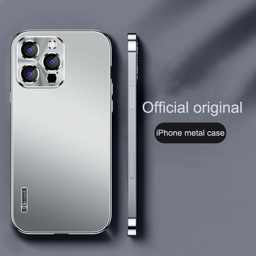 Metal Aluminium alloy Case for iPhone 14 13 12 11 Pro Max Full Camera Protective Case iphone Original Color ultrathin Back Cover