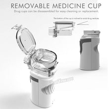 Load image into Gallery viewer, Mini Handheld portable autoclean Inhale Nebulizer Mesh atomizer silent inhaler nebuliser inhalator for kids nebulizador portatil