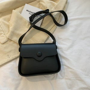 Mini PU Leather Flap Crossbody Bags for Women 2022 Winter Handbag Solid Color Shoulder Bag Ladies Handbags and Purses