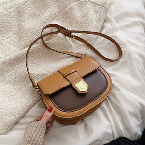 Mini PU Leather Saddle Crossbody Bags for Women 2022 Travel Handbag Fashion Simple Shoulder Bag Handbags and Purses Long Belt