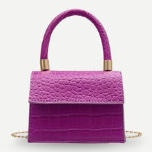 Load image into Gallery viewer, Mini Small Square bag 2021 New Fashion Quality PU Leather Women&#39;s Handbag Alligator Leather Chain Shoulder Messenger Bags totes