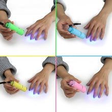 Load image into Gallery viewer, Mini UV Led Light UV LED Lamp Nail Dryer for Gel Nails 9 LED Flashlight Portability Nail Dryer Machine Nail Art Tools UV Light