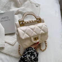 Load image into Gallery viewer, Mini bolsa de couro pu de marca, bolsa crossbody de luxo feminina designer e bolsa de ombro mensageiro de viage