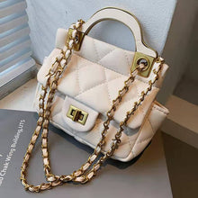 Load image into Gallery viewer, Mini bolsa de couro pu de marca, bolsa crossbody de luxo feminina designer e bolsa de ombro mensageiro de viage