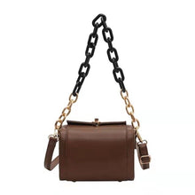 Load image into Gallery viewer, Mini caixa preta design de couro do plutônio sacos crossbody para as mulheres  bolsas de luxo e bolsas tendência feminina lu