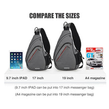 Load image into Gallery viewer, Mixi Men One Shoulder Backpack Women Sling Bag USB Boys Cycling Sports Travel Versatile Fashion Bag Student School University