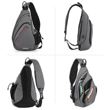 Load image into Gallery viewer, Mixi Men One Shoulder Backpack Women Sling Bag USB Boys Cycling Sports Travel Versatile Fashion Bag Student School University