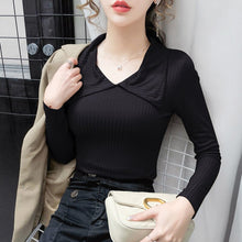 Load image into Gallery viewer, Model Two Real Shot Autumn and Winter New High Elastic Big Lapel