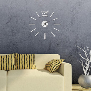 Modern Design Mini DIY Large Wall-Clock Sticker Mute Digital 3D Wall Big Clock Living Room Home Office Decor Christmas Gift