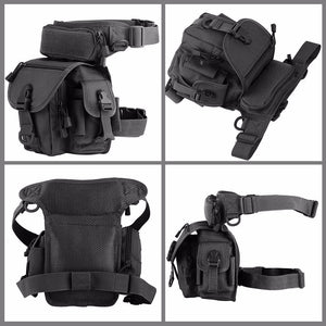 Molle Drop Leg Bag Military 1000D Nylon  Waterproof Men Tactical Waist Pack Leg Travel Belt Bag Hiking Hunting Camping Cycling