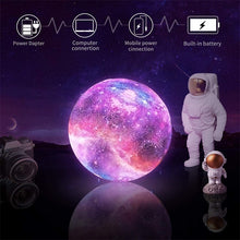 Load image into Gallery viewer, Moon Lamp Kids Night Light Galaxy Lamp 16 Colors LED 3D Star Moon Light Change Touch And Remote Control Galaxy Light For Gifts