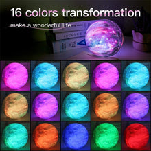 Load image into Gallery viewer, Moon Lamp Kids Night Light Galaxy Lamp 16 Colors LED 3D Star Moon Light Change Touch And Remote Control Galaxy Light For Gifts