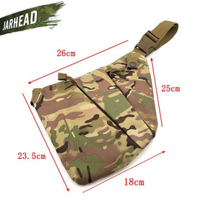 Multifunctional Concealed Tactical Storage Gun Bag Holster Men's Left Right Nylon Shoulder Bag Anti-theft Bag Chest Bag Hunting