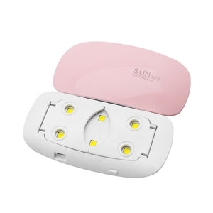 NAILCO 6W Mini Nail Lamp Pink White Nail Dryer Machine UV LED Lamp Portable Micro USB Cable Home Use Drying Lamp For Gel Varnish