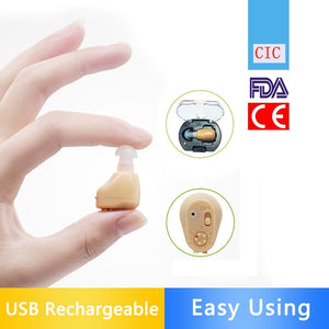 NEW Rechargeable audiphone Mini Hearing Aid Hearing Amplifier Ear Sound Amplifier Hearing Aids Rechargeable Hearing aid