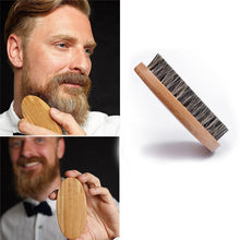 Load image into Gallery viewer, Natural Boar Bristle Beard Brush For Men Bamboo Face Massage That Works Wonders To Comb Beards and Mustache Drop Shipping 80716