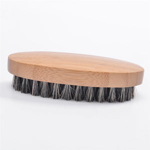 Natural Boar Bristle Beard Brush For Men Bamboo Face Massage That Works Wonders To Comb Beards and Mustache Drop Shipping 80716