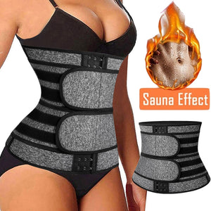 Neoprene Sauna Waist Trainer Corset Sweat Belt for Women Weight Loss Compression Trimmer Workout Fitness Slimming Body Shaper
