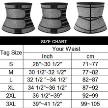 Load image into Gallery viewer, Neoprene Sauna Waist Trainer Corset Sweat Belt for Women Weight Loss Compression Trimmer Workout Fitness Slimming Body Shaper