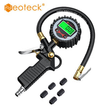 Load image into Gallery viewer, Neoteck Digital Car EU Tire Air Pressure Inflator Gauge LCD Display LED Backlight Vehicle Tester Inflation Monitoring Manometro
