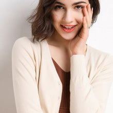 Load image into Gallery viewer, New 2020 autumn winter women long sleeve knitted Button Up cardigan V neck Knitted top korean clothes mujer outerwear feminino