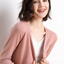 Load image into Gallery viewer, New 2020 autumn winter women long sleeve knitted Button Up cardigan V neck Knitted top korean clothes mujer outerwear feminino