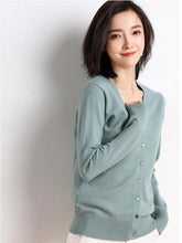 Load image into Gallery viewer, New 2020 autumn winter women long sleeve knitted Button Up cardigan V neck Knitted top korean clothes mujer outerwear feminino