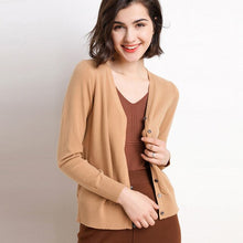Load image into Gallery viewer, New 2020 autumn winter women long sleeve knitted Button Up cardigan V neck Knitted top korean clothes mujer outerwear feminino