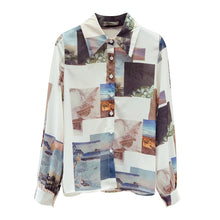 Load image into Gallery viewer, New 2021 Spring Autumn Women Chiffon Blouse Elegant Slim Print Vintage Shirt Plus Size Long Sleeve Office Lady Tops Clothing