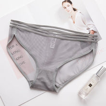 Load image into Gallery viewer, New Arrival Women Transparent Panties Ultra-thin Mesh Breathable Sexy Female Briefs Women&#39;s Split Side Panties Ladies Underwear