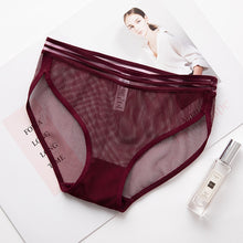 Load image into Gallery viewer, New Arrival Women Transparent Panties Ultra-thin Mesh Breathable Sexy Female Briefs Women&#39;s Split Side Panties Ladies Underwear