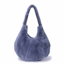 Load image into Gallery viewer, New Arrivals Women&#39;s Real Rex Rabbit Fur Handbags Fashion Fur Shoulder Bags Large Capacity Totes S7985