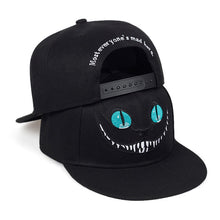 Load image into Gallery viewer, New Cheshire Cat Embroidery Baseball Cap Cute Smiley Snapback Caps Men&#39;s and Women&#39;s Universal Cotton Hat Adjustable Hip Hop hat