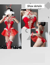 Load image into Gallery viewer, New Christmas Uniform Red Elk Cosplay Costume Baby Doll Bunny Girls Erotic Women Sexy Lingerie Underwear Hot Temptation Outfits