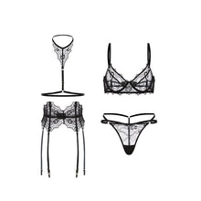 Load image into Gallery viewer, New Embroidery Lingerie Set Ultrathin Underwear Set Sexy Lace Bra Plus Size Bra Set Push Up Bras and Panty Set