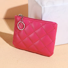 Load image into Gallery viewer, New Fashion Small Coin Wallet Women Fashion Style Coin Purse with Key Chain Black Blue Pink Red Mini Bag for Ladies Gift Gift