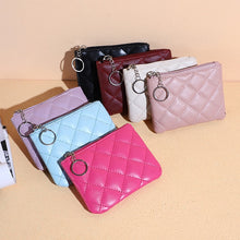 Load image into Gallery viewer, New Fashion Small Coin Wallet Women Fashion Style Coin Purse with Key Chain Black Blue Pink Red Mini Bag for Ladies Gift Gift