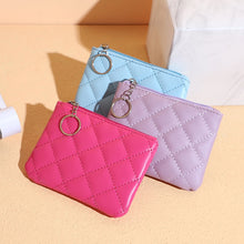 Load image into Gallery viewer, New Fashion Small Coin Wallet Women Fashion Style Coin Purse with Key Chain Black Blue Pink Red Mini Bag for Ladies Gift Gift