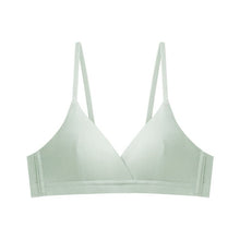 Load image into Gallery viewer, New French Triangle Cup Small Chest Bra Cotton Women Invisible Girl Bra Summer Thin Sexy Bra Without Steel Ring Push Up Seamless