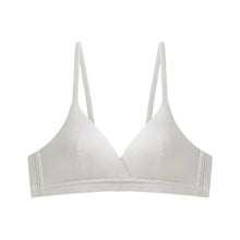 Load image into Gallery viewer, New French Triangle Cup Small Chest Bra Cotton Women Invisible Girl Bra Summer Thin Sexy Bra Without Steel Ring Push Up Seamless